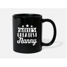 World'S Greatest Nanny Black Mugs